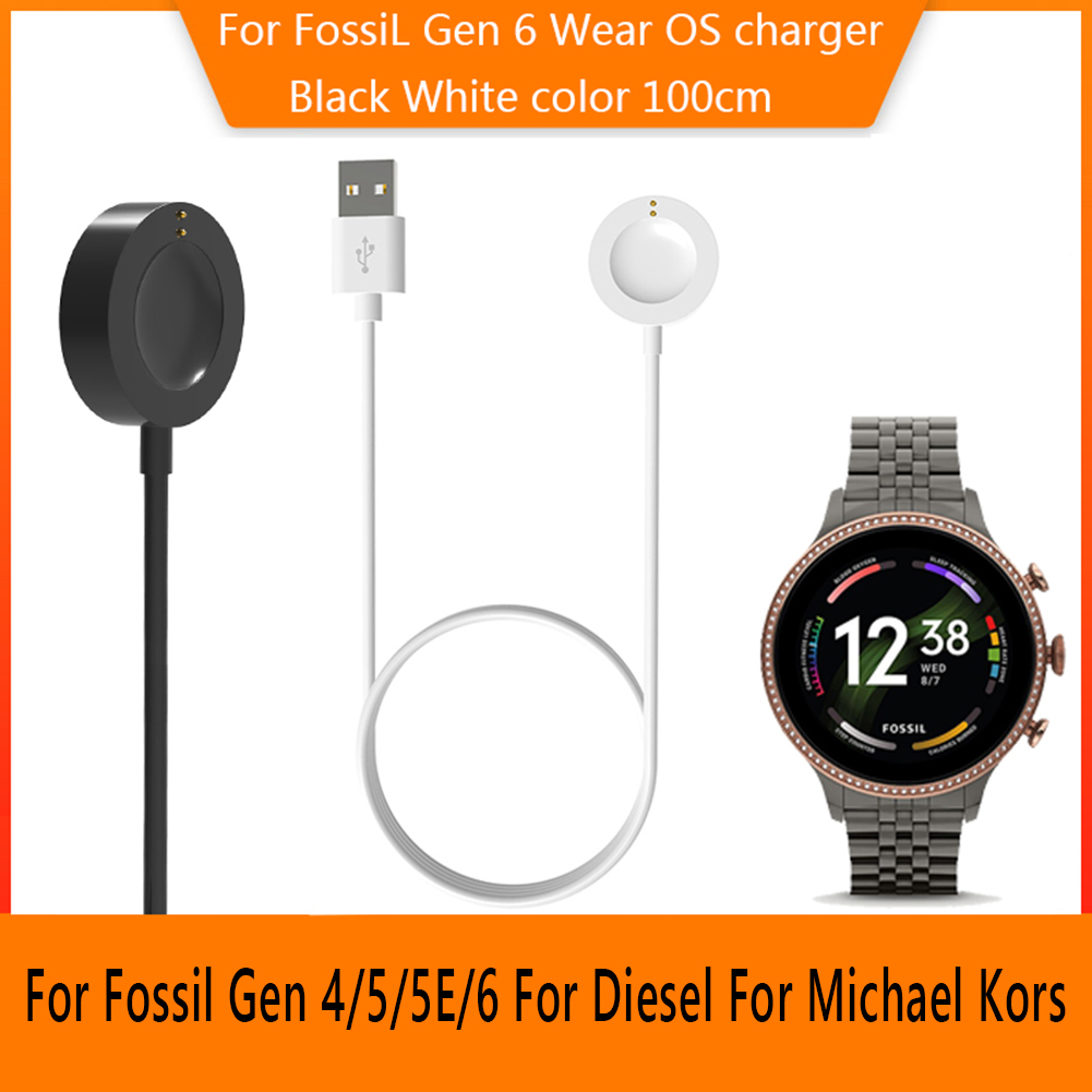 Fossil Watches Smartwatch Gen 4 - สายชาร์จสมาร์ทวอทช์สำหรับนาฬิกา Fossil Gen6/Gen5/Gen4/Venture/Explorer/Diesel Sport แบบแม่เหล็ก
