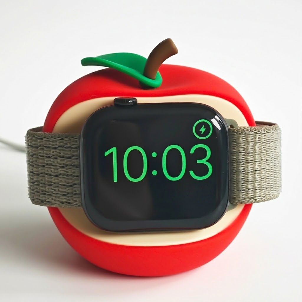 Watch Charging Dock - แท่นชาร์จนาฬิกาซิลิโคนสำหรับแอปเปิ้ลวอทช์ซีรีส์ 11/10/9/8/7/6/SE/5 49 มม.46 45 44