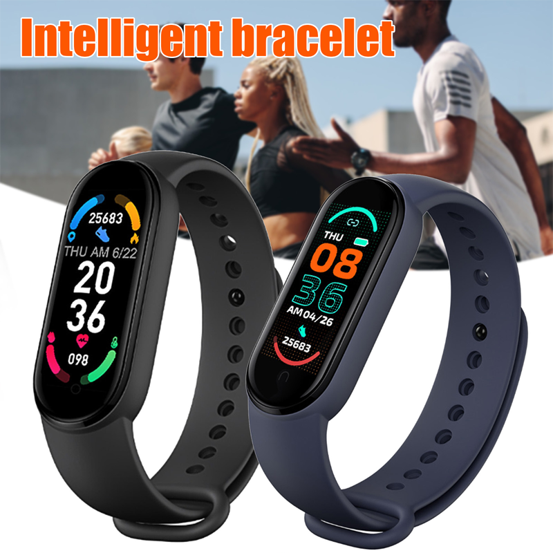 Smartwatch Iphone Watch For Men - M6 สมาร์ทวอทช์ผู้ชายผู้หญิงกีฬาสมาร์ทสายรัดข้อมืออัตราการเต้นของหัวใจฟิตเนสติดตามสร้อยข้อมือกีฬาสำหรับไอโฟน เสี่ยวมี่ แอนดรอยด์สมาร์ทวอทช์