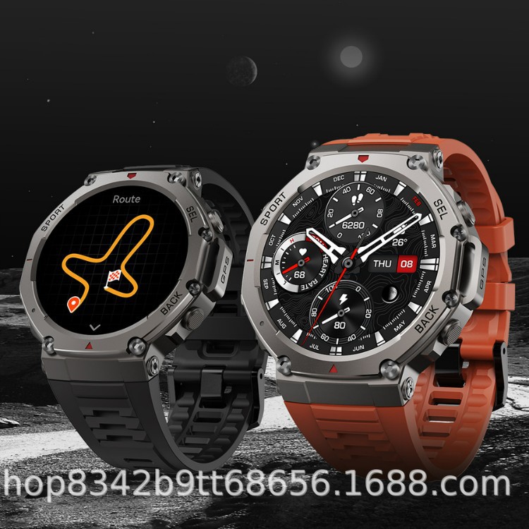Altimeter Compass Watch - สมาร์ทวอทช์ DM58, หน้าจอ AMOLED, โทรผ่านบลูทูธ, GPS,