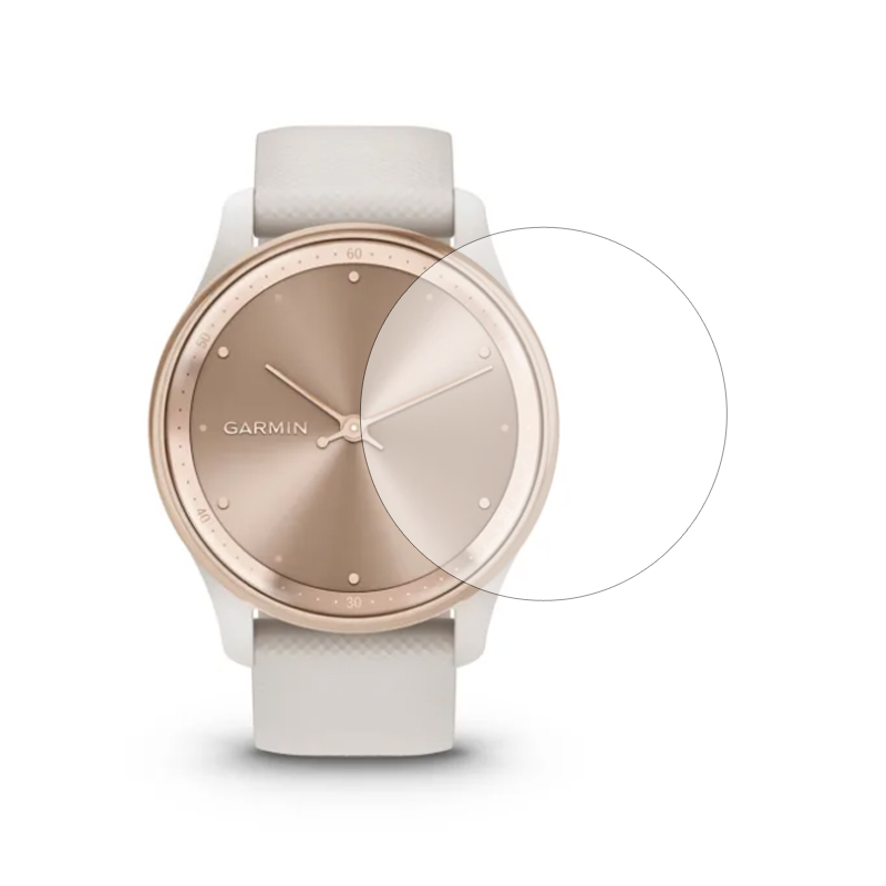 Xwatch Smartwatch - กระจกนิรภัยแข็งใสฟิล์มป้องกันสําหรับ Garmin Vivomove Trend Smartwatch ป้องกันหน้าจออุปกรณ์เสริมสําหรับนาฬิกาสมาร์ท