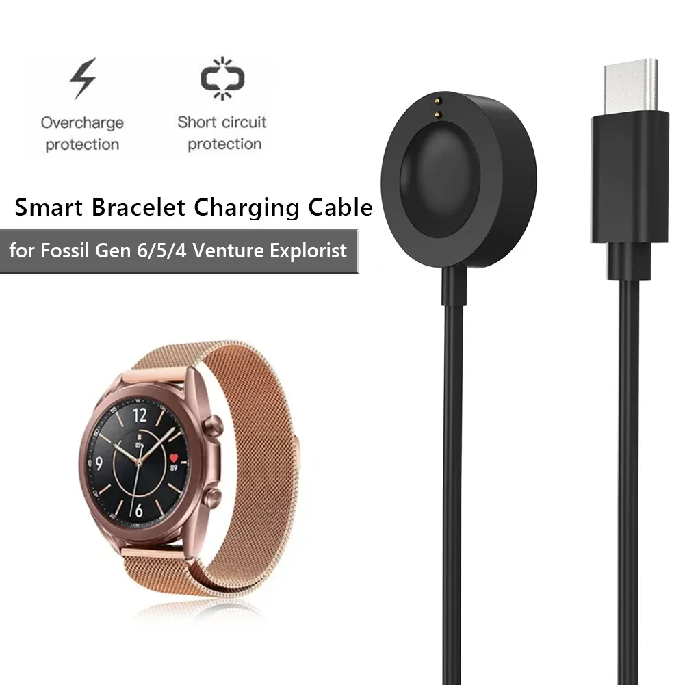 Fossil Watches Smartwatch Gen 4 - 1M USB Type-C แท่นชาร์จแม่เหล็กแบบเร็วสำหรับฟอสซิล เจน 6/ฟอสซิล