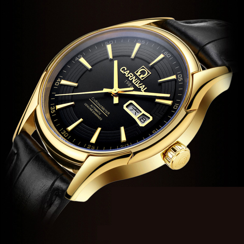 Seiko Watch Presage - นาฬิกาข้อมือแบรนด์หรูสำหรับผู้ชาย แฟชั่น กันน้ำ สีโรสโกลด์ สีเงิน พร้อมปฏิทิน