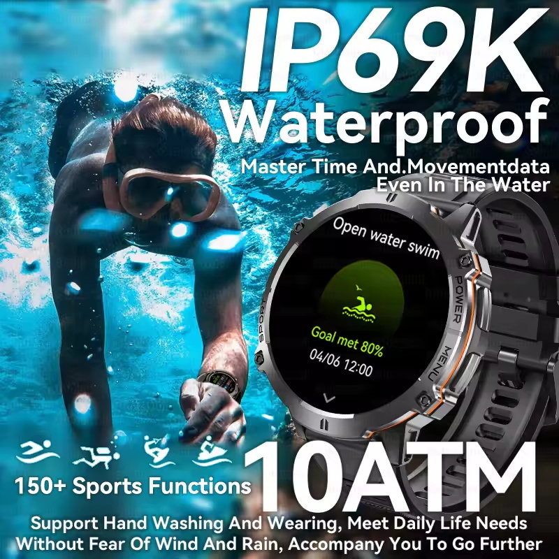 2026 ใหม่ทหาร 1000mAh กีฬาสมาร - Altimeter Compass Watch บทวิจารณ์และราคา