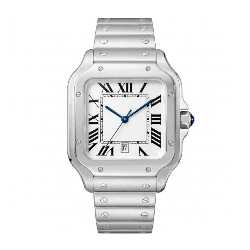 ใหม่หรูหราผู้ชาย'นาฬิกาควอทซ์ส - Cartier Watch Santos บทวิจารณ์และราคา