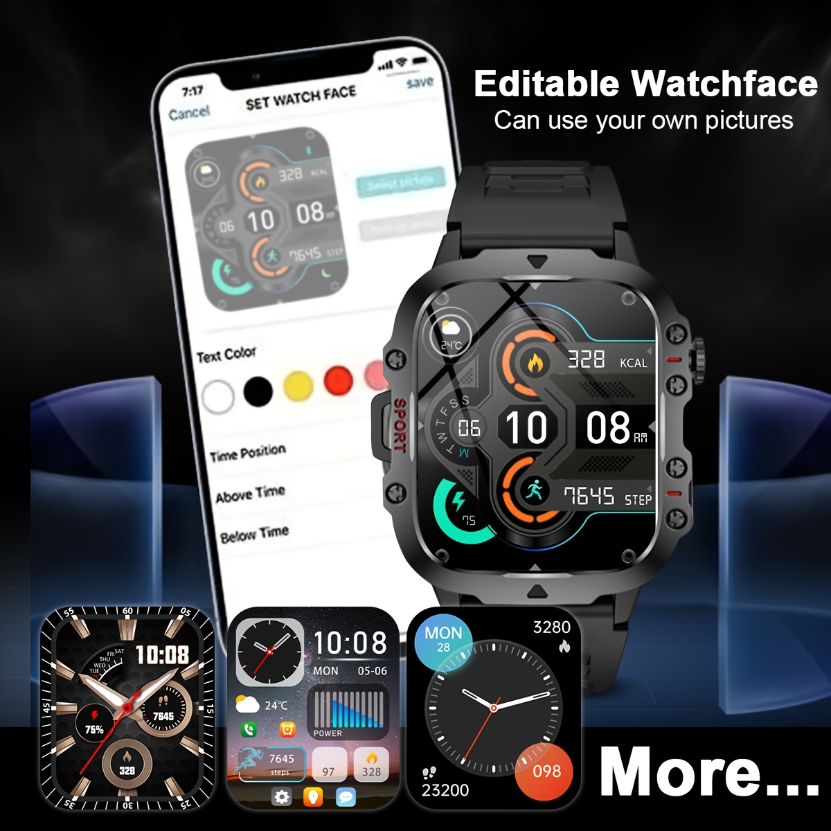 สมาร์ทวอทช์รุ่นใหม่ พร้อมไฟฉาย - Smartwatch Watches Wallpaper บทวิจารณ์และราคา