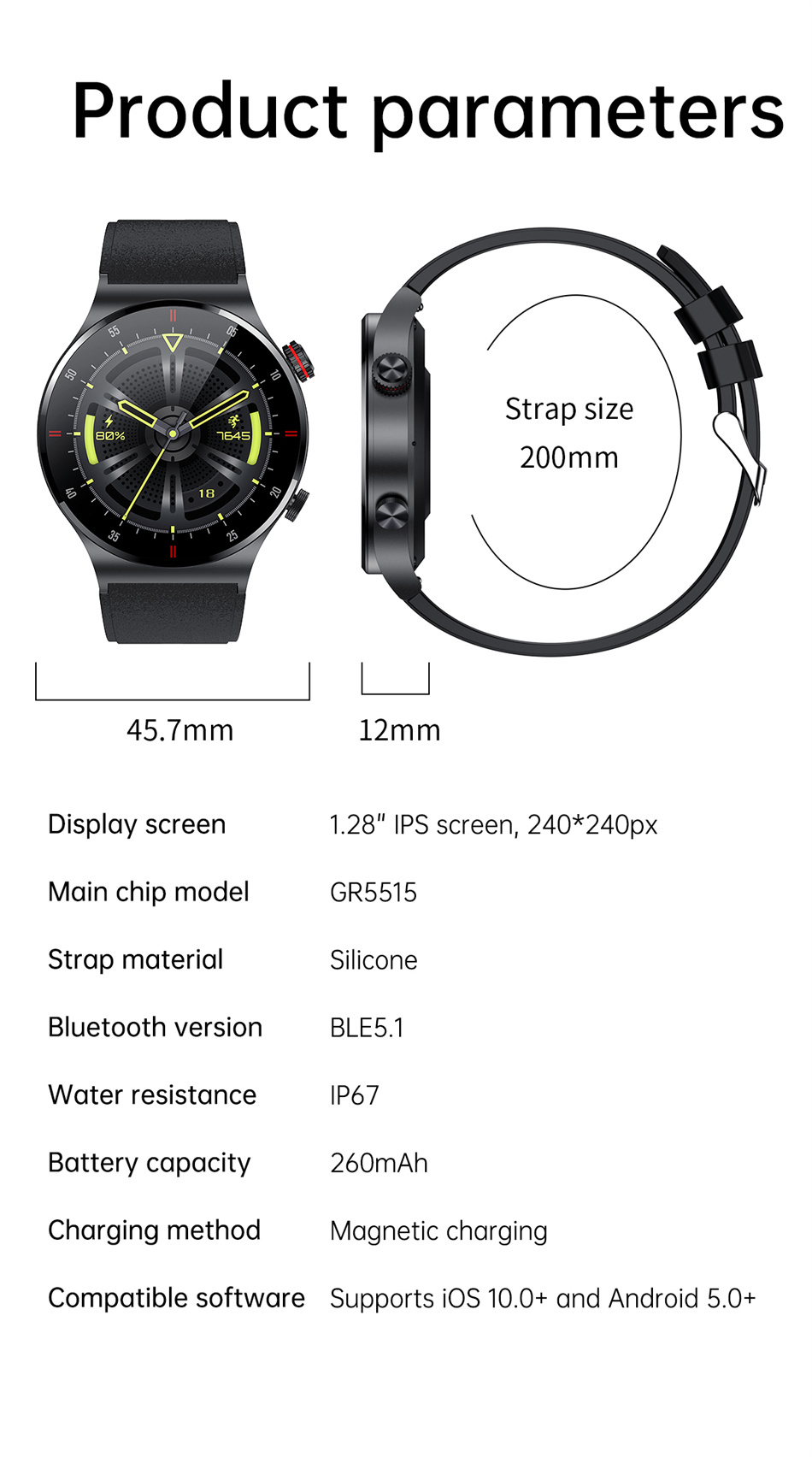 สำหรับ Samsung Galaxy A52 A41  - Smartwatch Iphone Watch For Men บทวิจารณ์และราคา