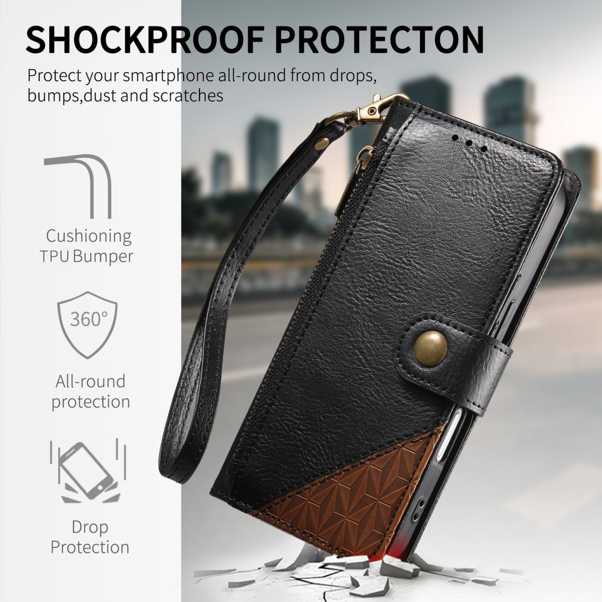 เคสโทรศัพท์แบบพับได้พร้อมช่องใ - Samsung Galaxy Strap บทวิจารณ์และราคา
