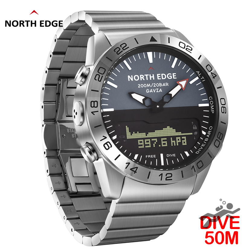NORTH EDGE Mens Dive Watchกองท - Smartwatch Army Watches For Men บทวิจารณ์และราคา