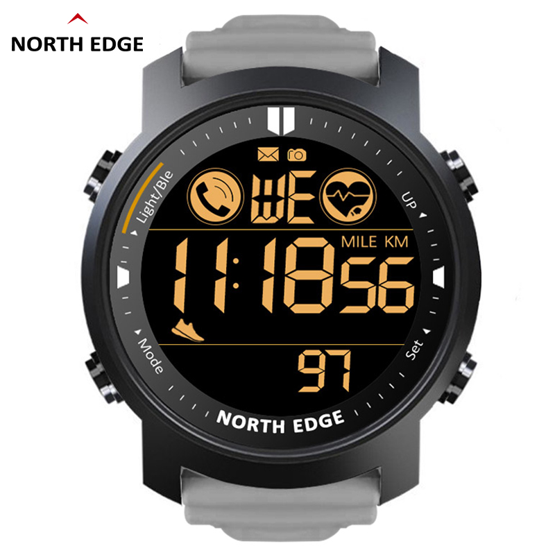 NORTH EDGE สมาร์ทวอท์ชผู้ชายเค - Smartwatch Running Watches For Men บทวิจารณ์และราคา