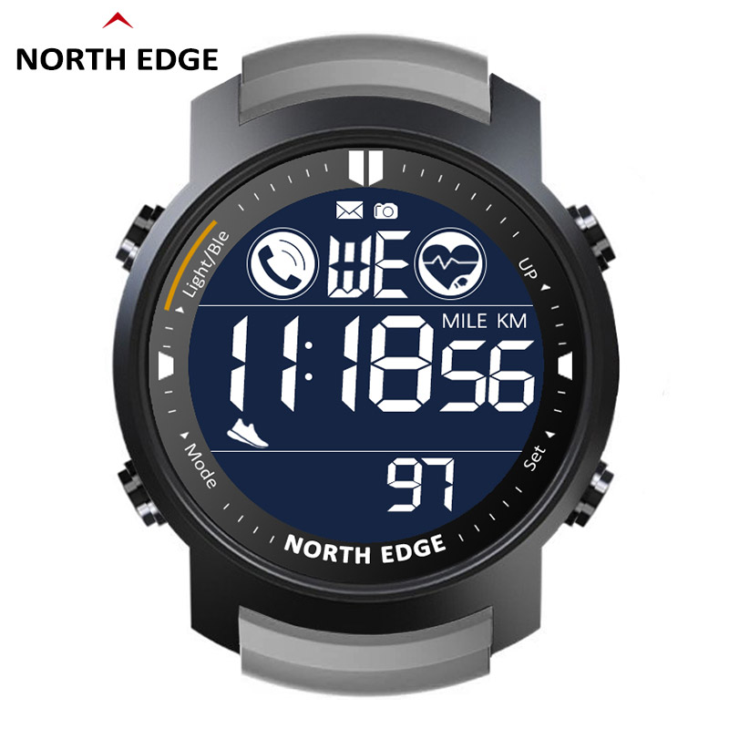 NORTH EDGE สมาร์ทวอท์ชผู้ชายเค - Smartwatch Running Watches For Men บทวิจารณ์และราคา