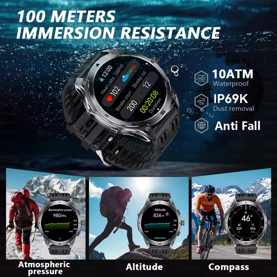 สมาร์ทวอทช์กีฬาระดับไฮเอนด์ กั - Smartwatch Running Watches For Men บทวิจารณ์และราคา
