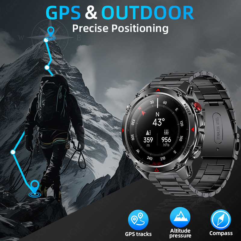 นาฬิกาสมาร์ทวอทช์ LIGE รุ่นใหม - Smartwatch Running Watches For Men บทวิจารณ์และราคา