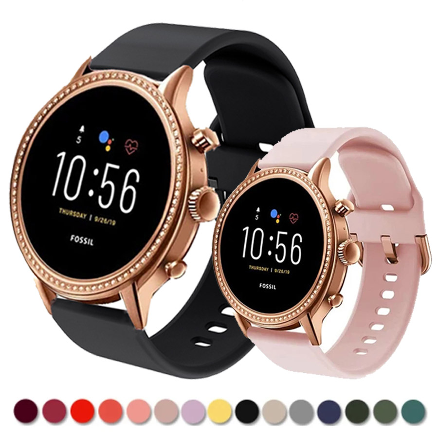 สายรัดซิลิโคนสําหรับ Fossil Wo - Fossil Watches Smartwatch Gen 4 บทวิจารณ์และราคา