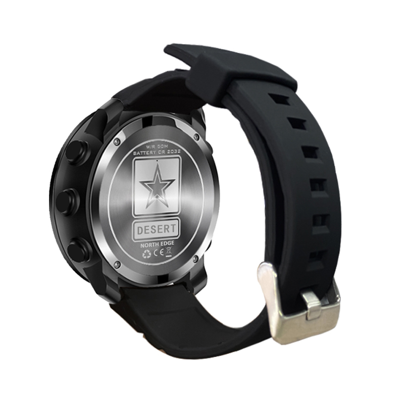 NORTH EDGE DESERT ผู้ชายนาฬิกา - Altimeter Compass Watch บทวิจารณ์และราคา