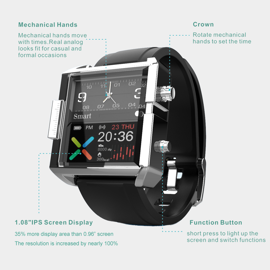 นาฬิกาอัจฉริยะระบบ T9ไฮบริดตรว - Altimeter Compass Watch บทวิจารณ์และราคา