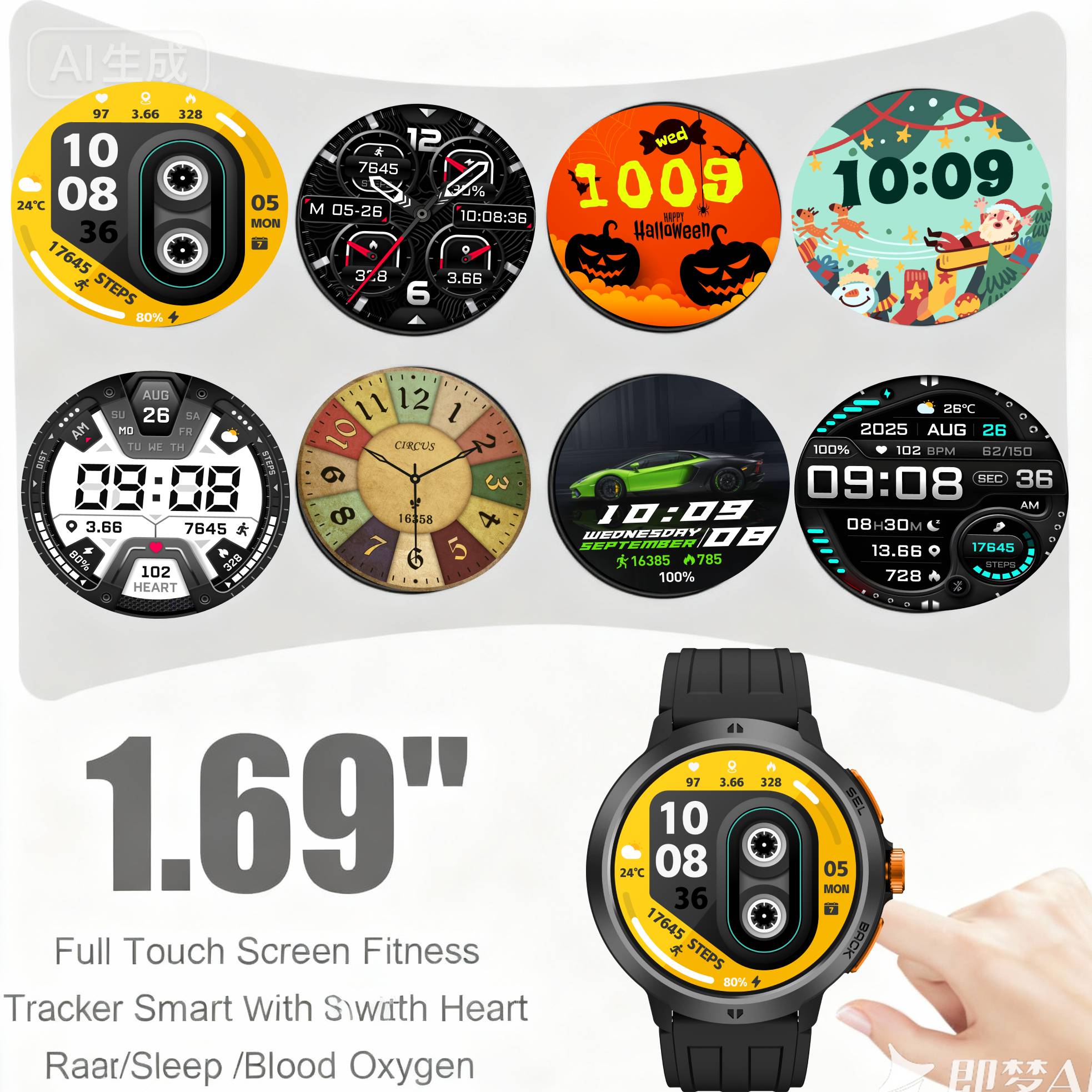 LEADOYS C33 นาฬิกาข้อมือกีฬาผู - Smartwatch Running Watches For Men บทวิจารณ์และราคา