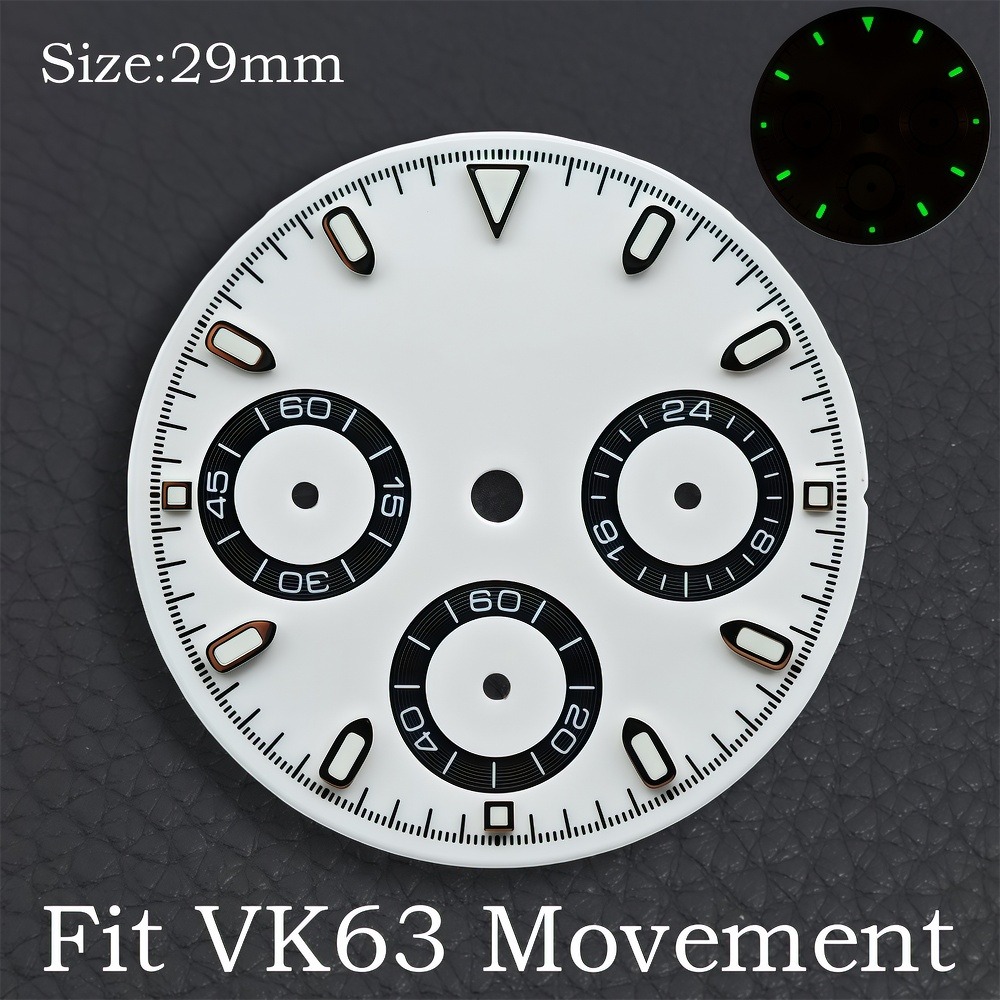 เข็มนาฬิกา VK63 ขนาด 29 มม. หน - Luminous Dial Face บทวิจารณ์และราคา