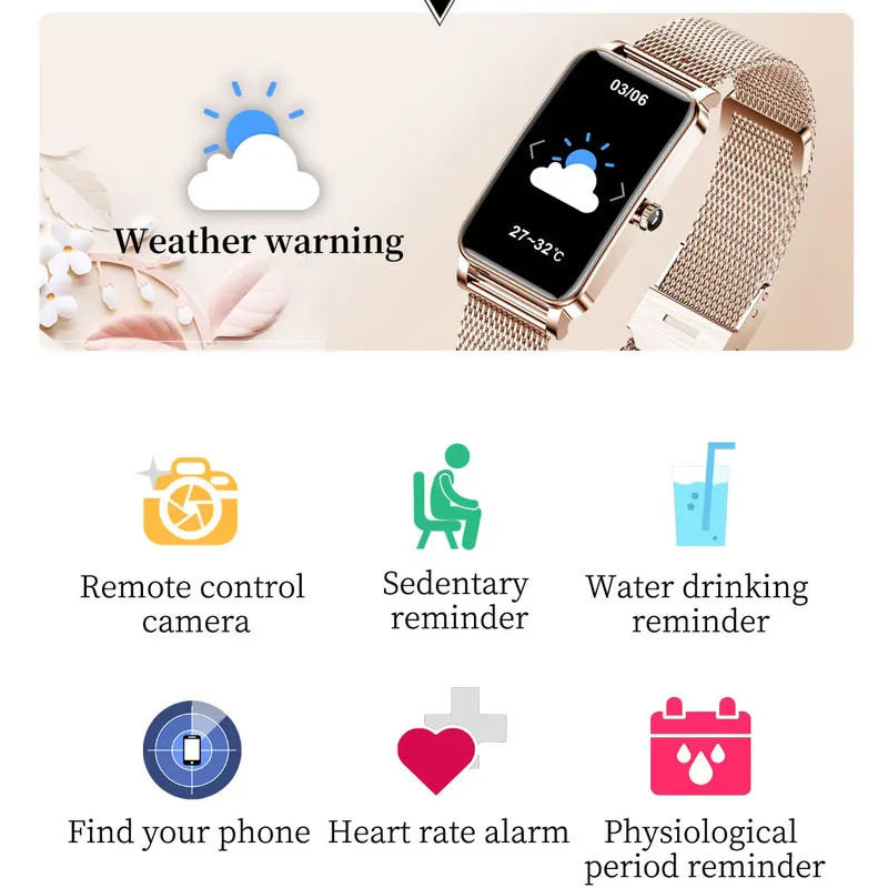 สมาร์ทวอทช์หรูหราของผู้หญิงเชื - Smartwatch Watches Wallpaper บทวิจารณ์และราคา