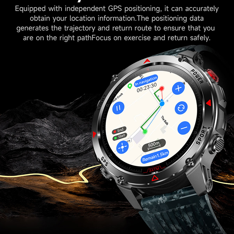 ทีเร็กซ์ 3 ในตัว Dual-Band GPS - Altimeter Compass Watch บทวิจารณ์และราคา