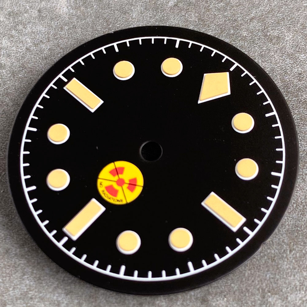 Vintage สีดํา MOD นาฬิกา Dial  - Luminous Dial Face บทวิจารณ์และราคา