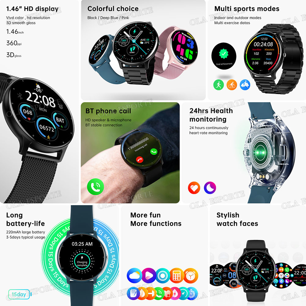 สมาร์ทวอทช์, โทร/รับสายแบบไร้ส - Smartwatch Watches Wallpaper บทวิจารณ์และราคา