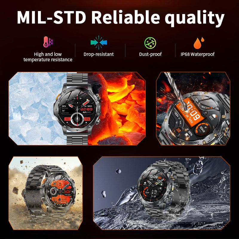 ใหม่ 1000mAh แบตเตอรี่สมาร์ทวอ - Smartwatch Running Watches For Men บทวิจารณ์และราคา