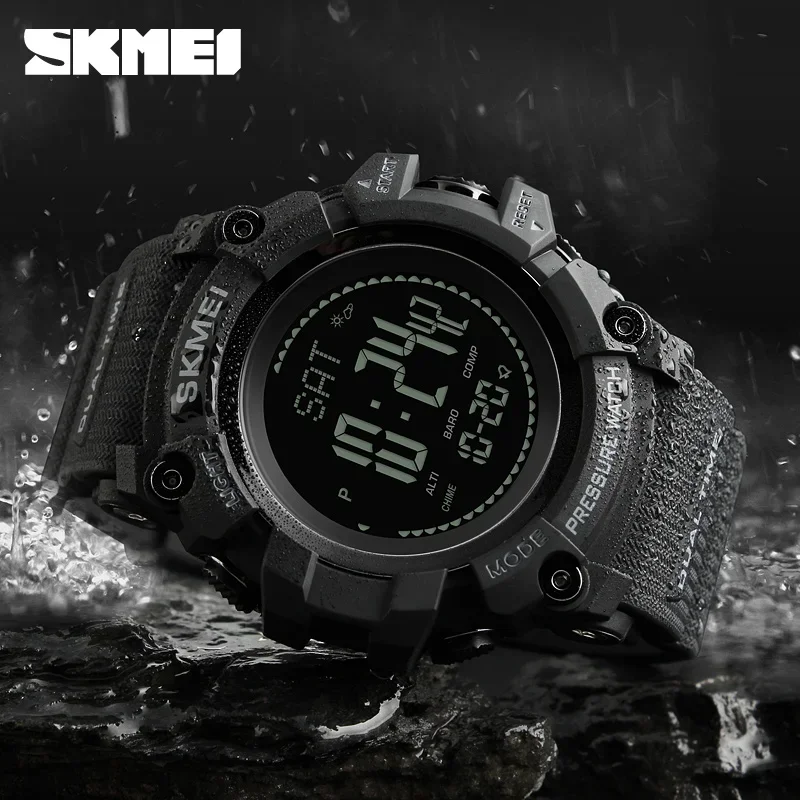 SKMEI นาฬิกาข้อมือดิจิตอลสำหรั - Altimeter Compass Watch บทวิจารณ์และราคา