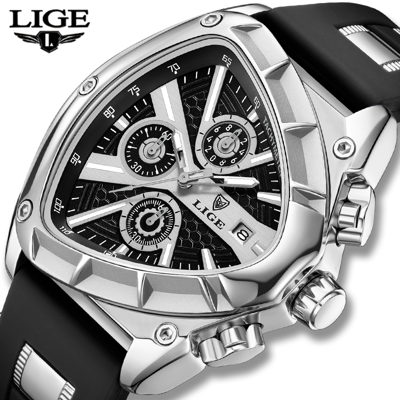 นาฬิกาข้อมือผู้ชาย LIGE แฟชั่น - Smartwatch Army Watches For Men บทวิจารณ์และราคา