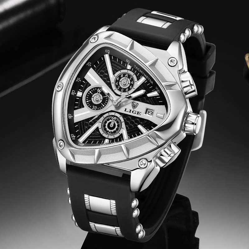 นาฬิกาข้อมือผู้ชาย LIGE แฟชั่น - Smartwatch Army Watches For Men บทวิจารณ์และราคา