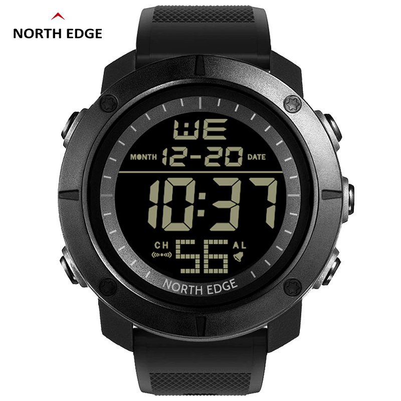 NORTH EDGE Mens ดิจิตอลนาฬิกาท - Smartwatch Army Watches For Men บทวิจารณ์และราคา