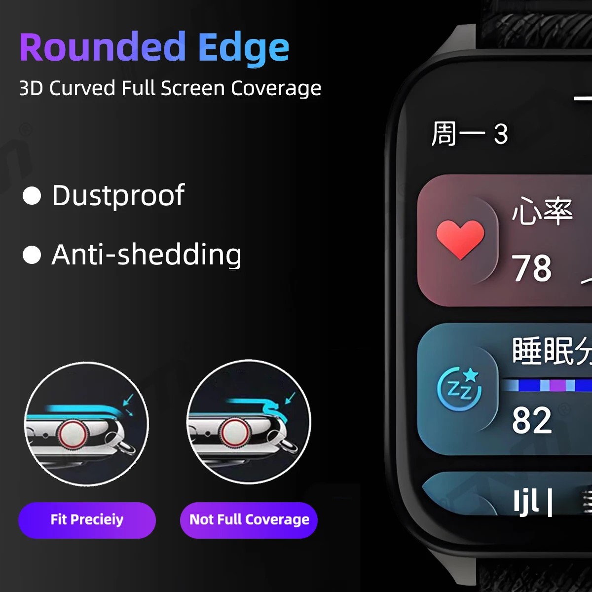 ฟิล์มป้องกัน 3D สําหรับตัวป้อง - Xwatch Smartwatch บทวิจารณ์และราคา
