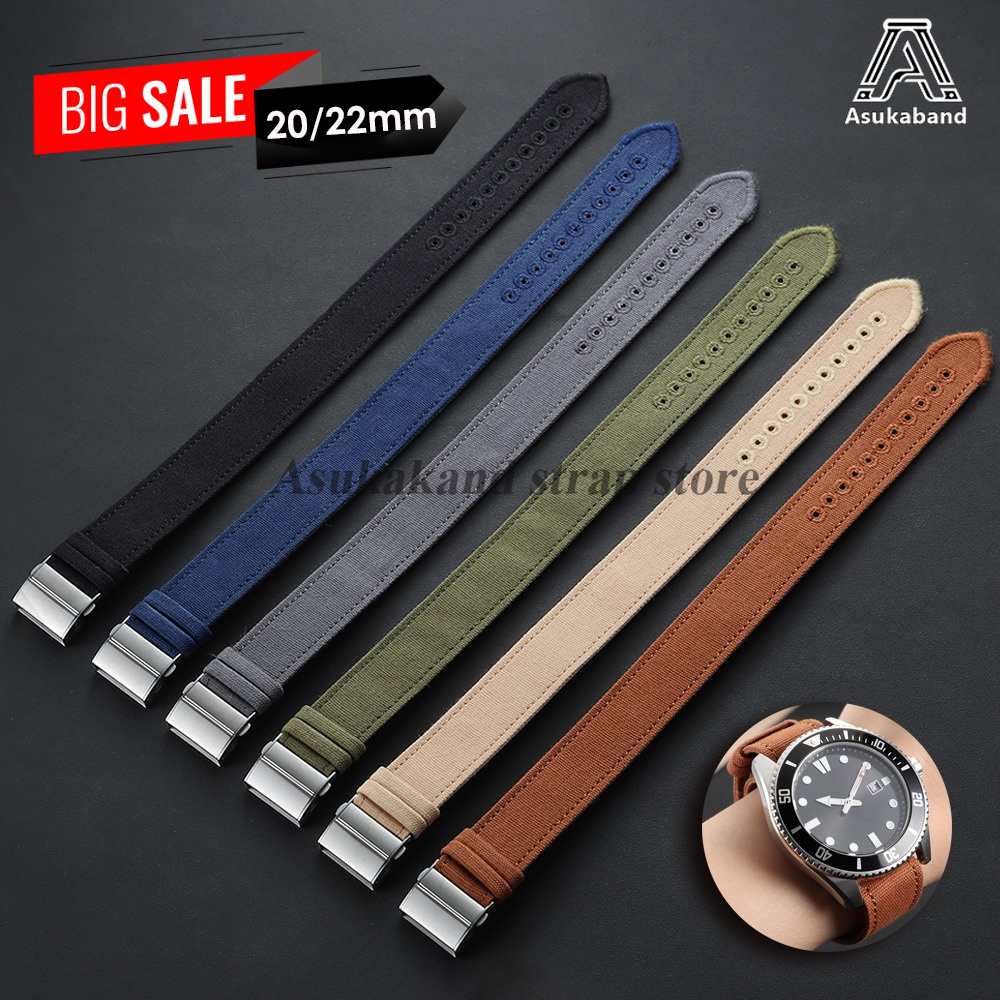 20 มม.22 มม.สายนาฬิกาไนลอนสำหร - Smartwatch Casio Watches For Men บทวิจารณ์และราคา