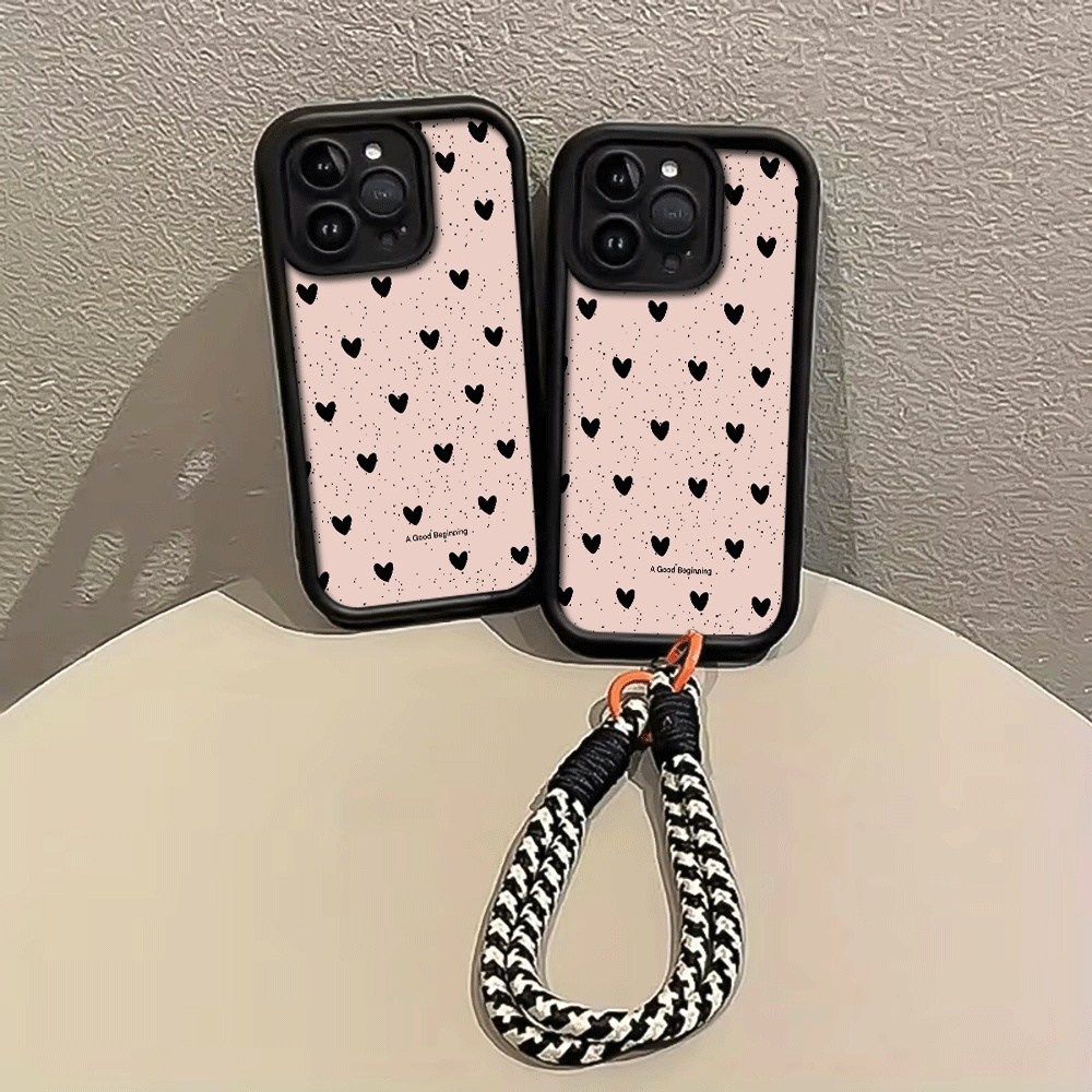 เคสโทรศัพท์ลายหัวใจสีดำพร้อมสา - Samsung Galaxy Strap บทวิจารณ์และราคา