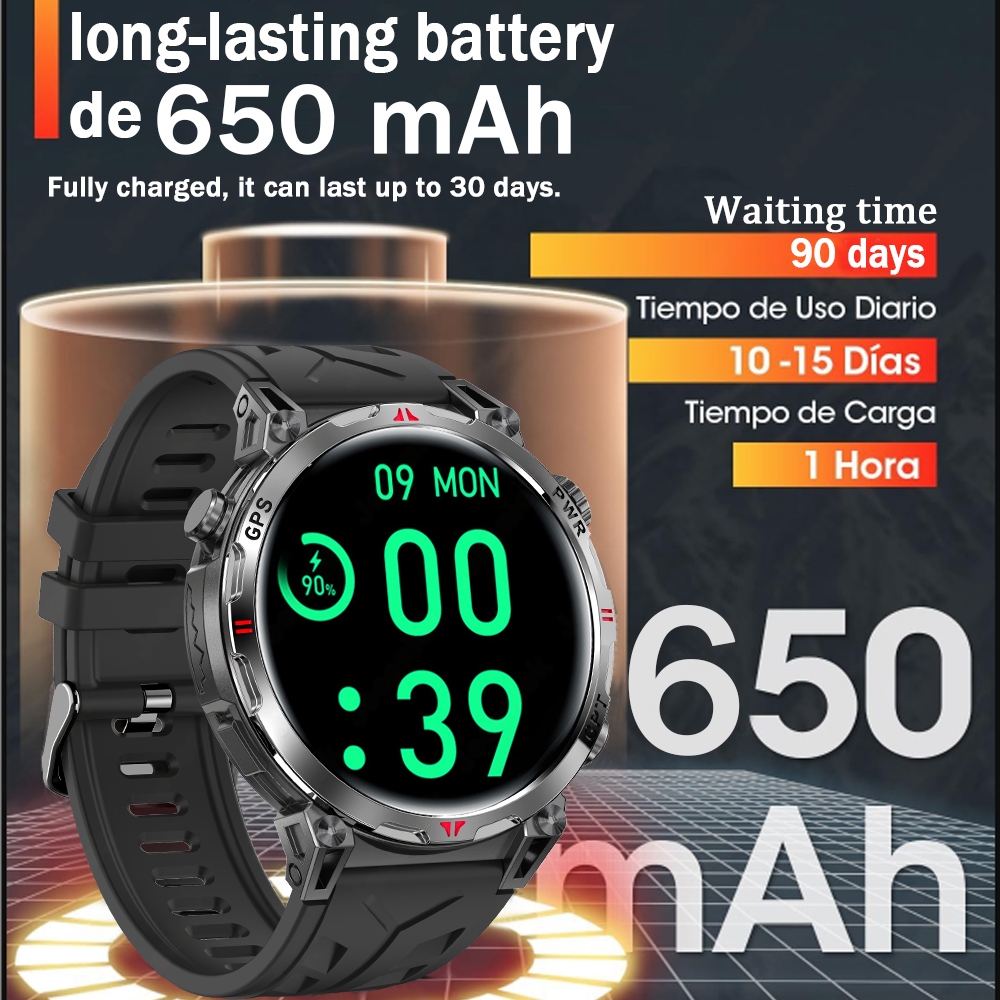 นาฬิกาสมาร์ทวอทช์ GPS สำหรับกี - Smartwatch Running Watches For Men บทวิจารณ์และราคา