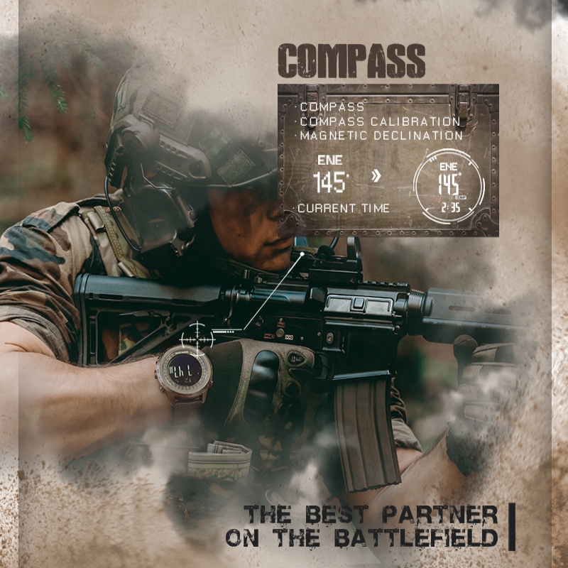 NORTH EDGE DESERT นาฬิกาดิจิตอ - Altimeter Compass Watch บทวิจารณ์และราคา
